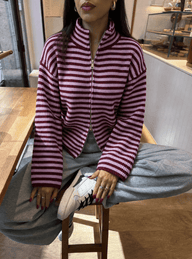 Adinda Pull zippé en maille