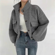 Veste courte à col montant Agathe