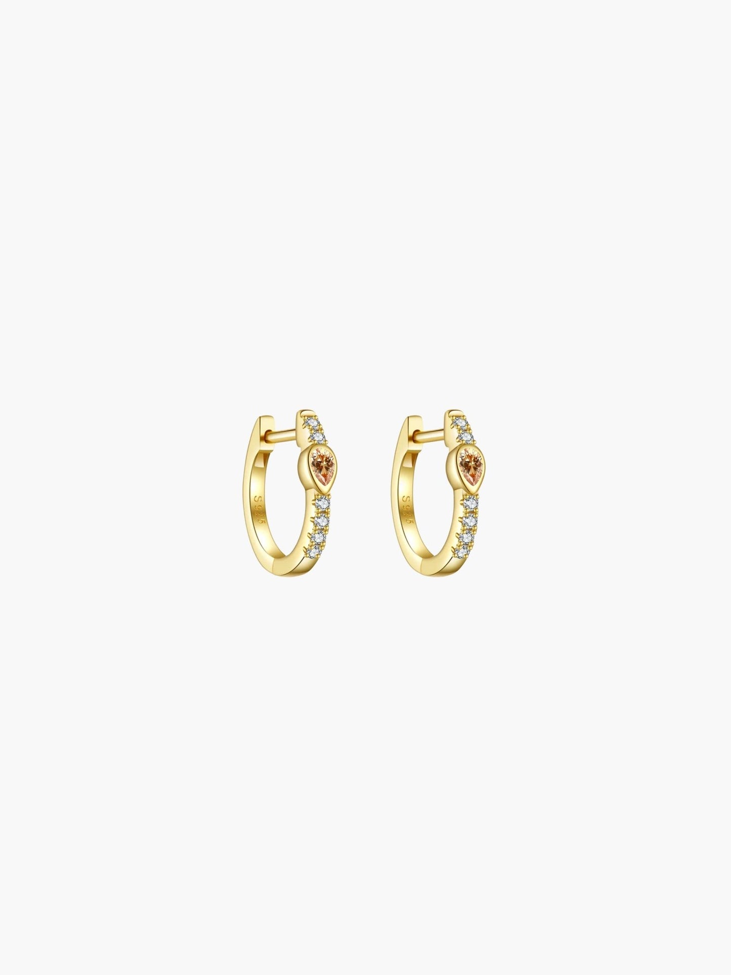 ZEYA - Amber Hoop Earrings