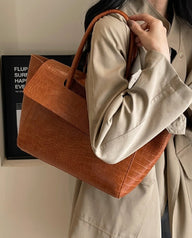 Amelia Sac fourre-tout en cuir synthétique embossé
