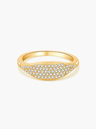 Bague anneau dôme en strass Ameri
