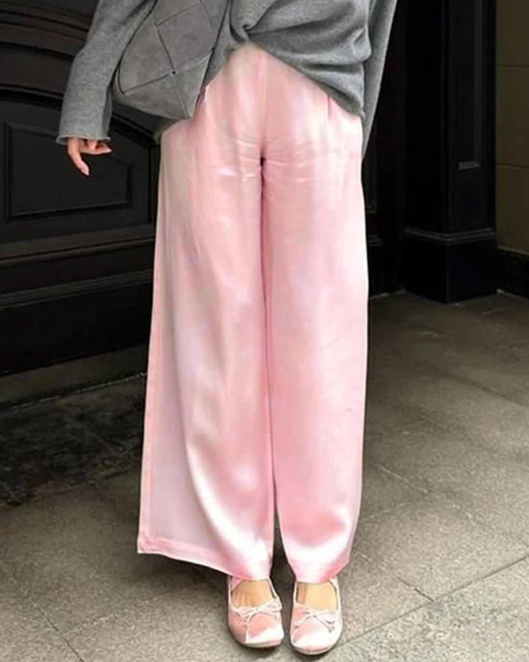 ZEYA - Angelita Satin Wide Leg Trousers