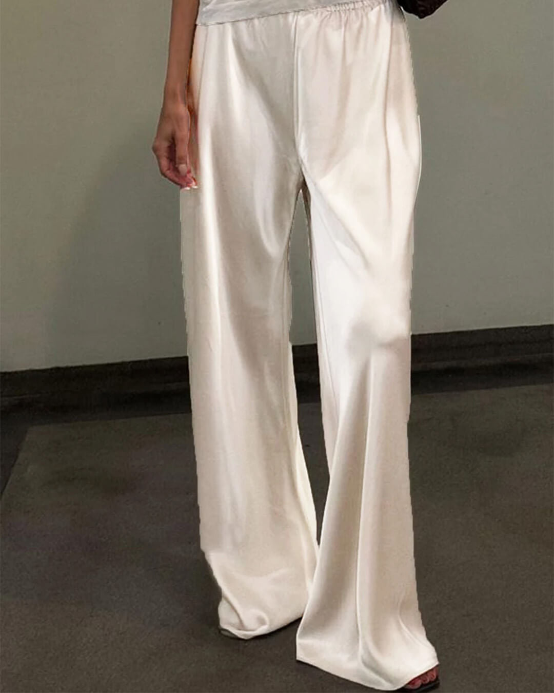 ZEYA - Angelita Satin Wide Leg Trousers
