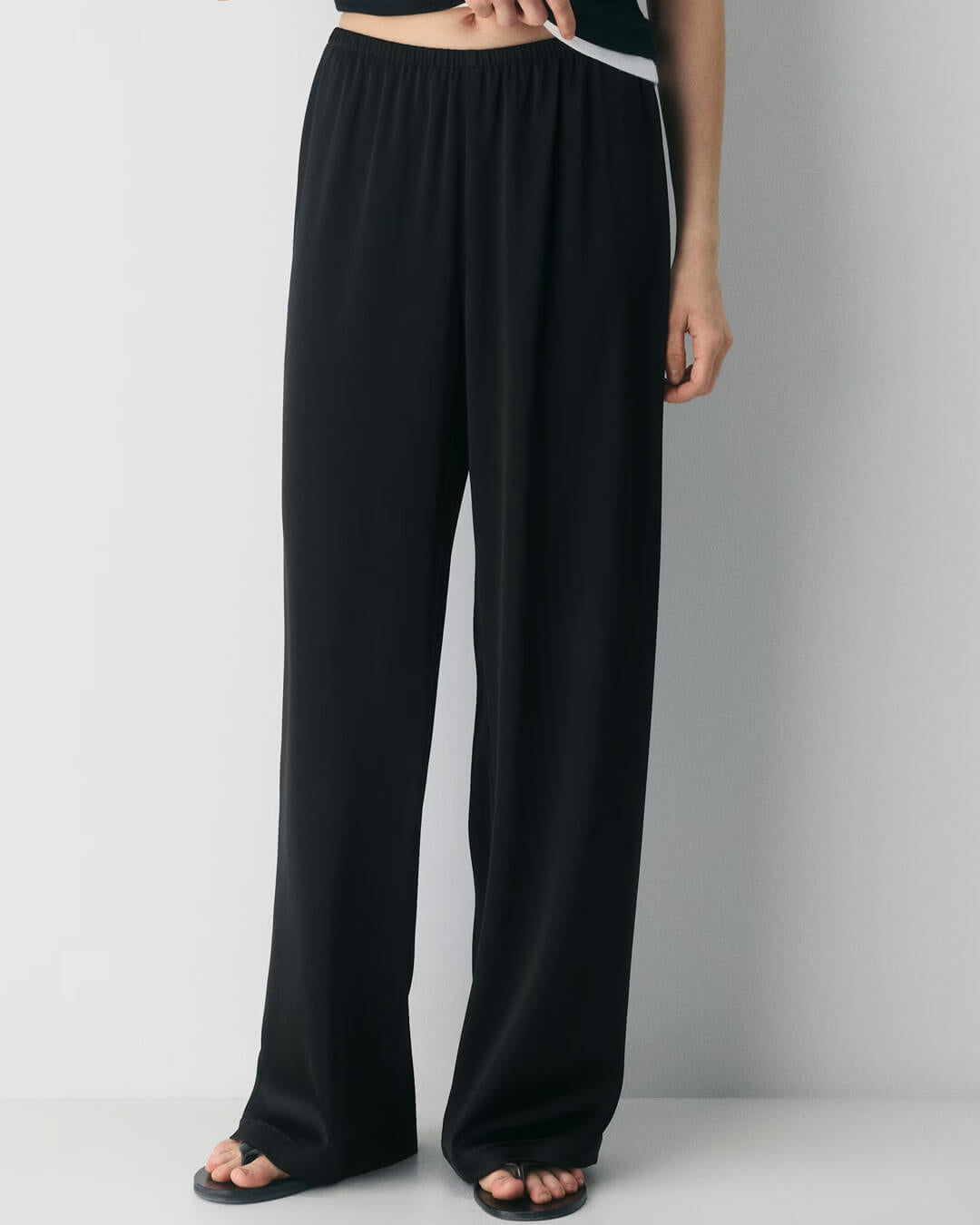 ZEYA - Angelita Satin Wide Leg Trousers