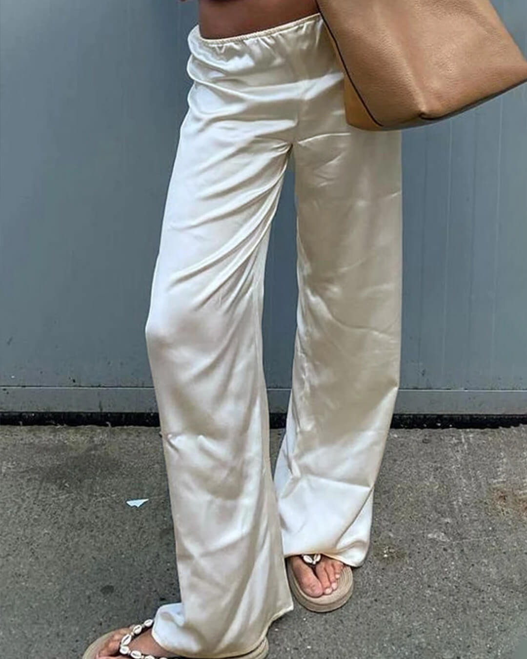 ZEYA - Angelita Satin Wide Leg Trousers