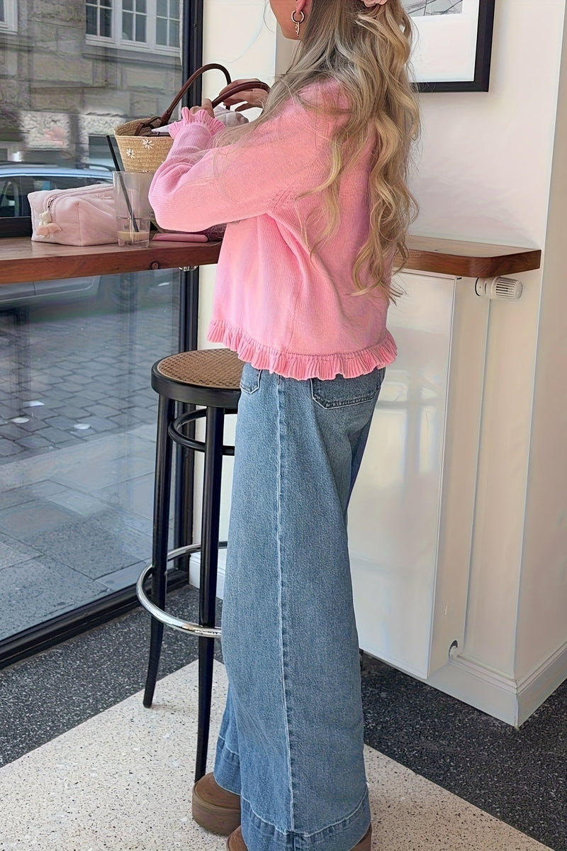 ZEYA - Anika Knitted Frill Cardigan