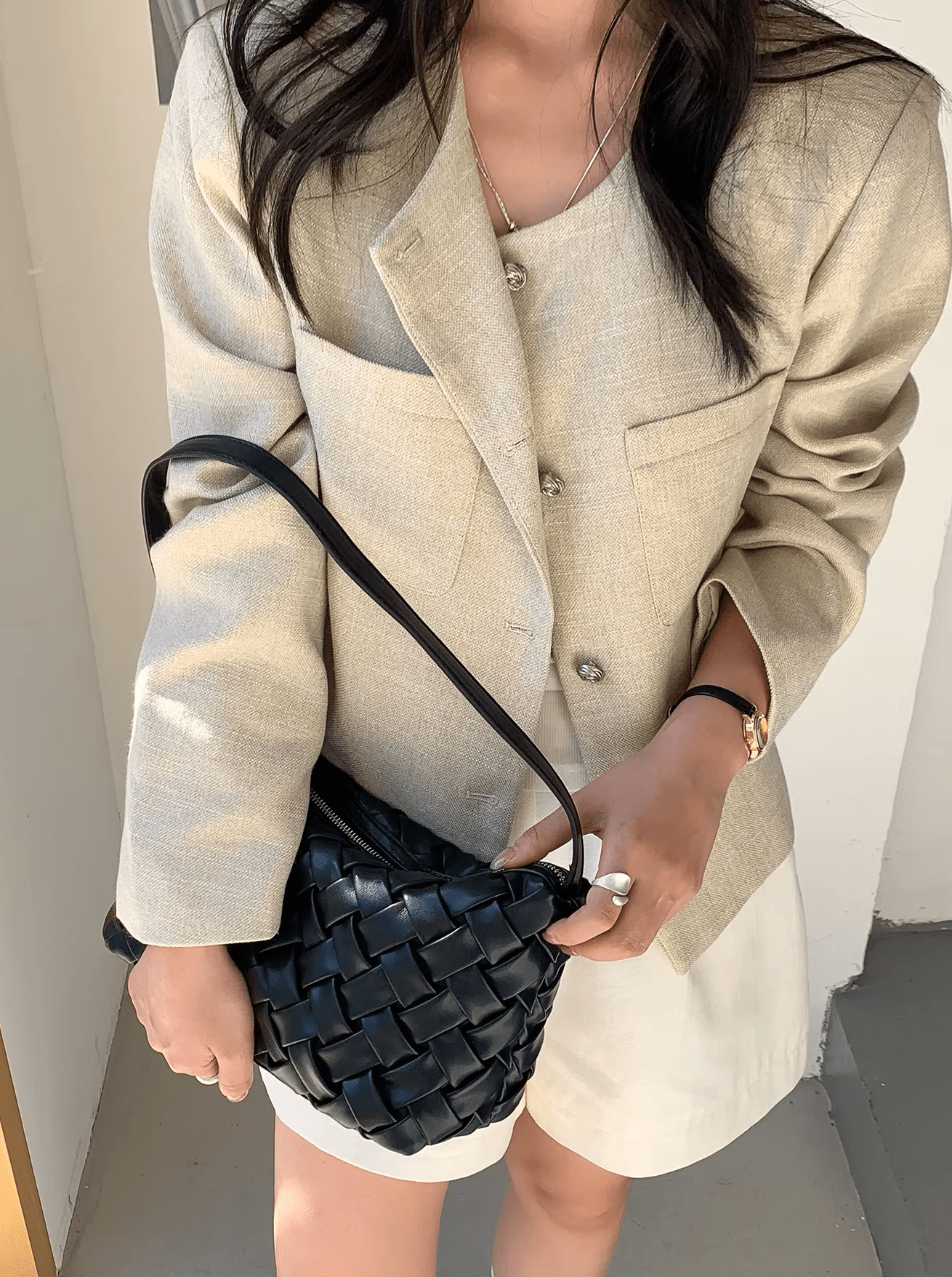 ZEYA - Annie Minimalist Hobo Shoulder Bag