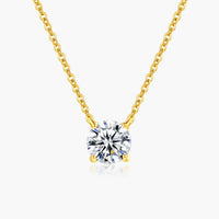 Collier avec pendentif rond en zircone Aralyn
