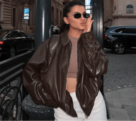 Veste en simili cuir végétalien Aurora