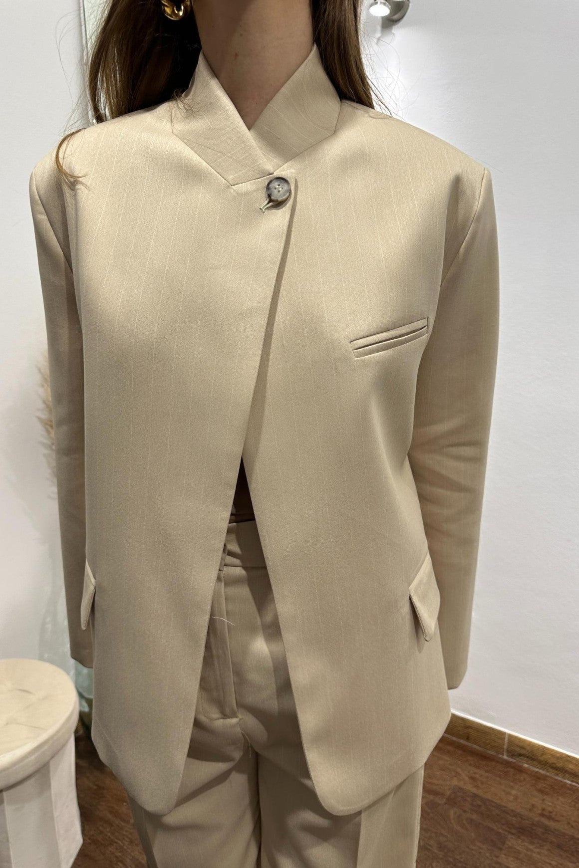 ZEYA - Bessie Vintage Asymmetric Blazer