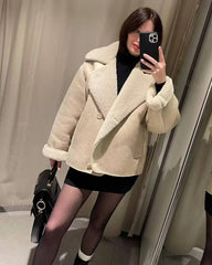 Veste en similicuir Sherpa Blythe