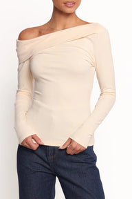 Haut asymétrique à une épaule Bobbie