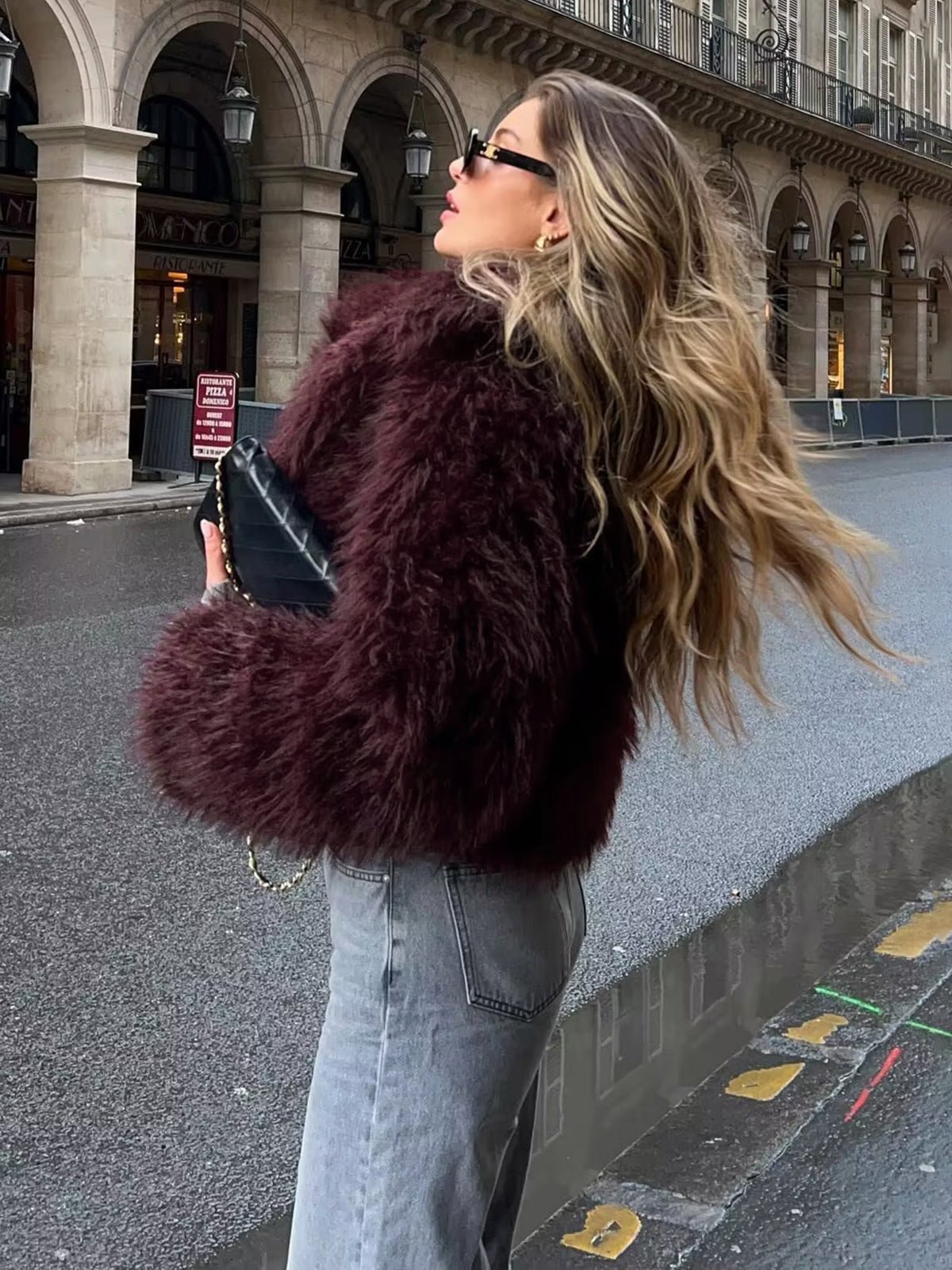 ZEYA - Brenda Short Faux Fur Coat