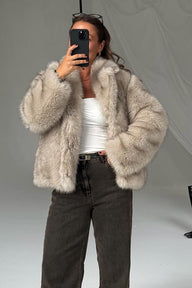 Veste duveteuse mi-longue Brinley