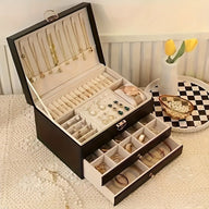 Organisateur de bijoux en cuir vegan Calista