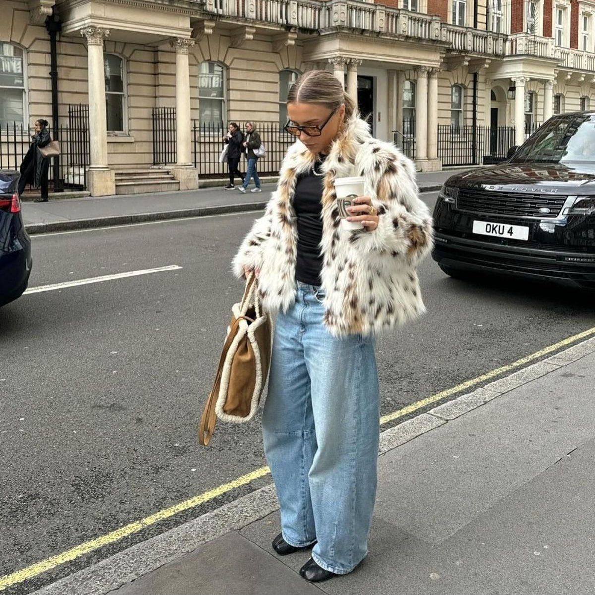 ZEYA - Camella Leopard Faux Fur Coat