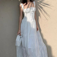 Robe maxi Carly à volants superposés