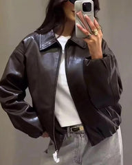 Veste en similicuir Carmen
