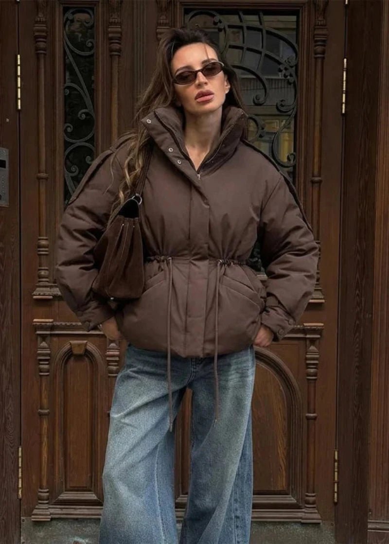 ZEYA - Carmen Oversized Drawstring Waist Puffer Jacket