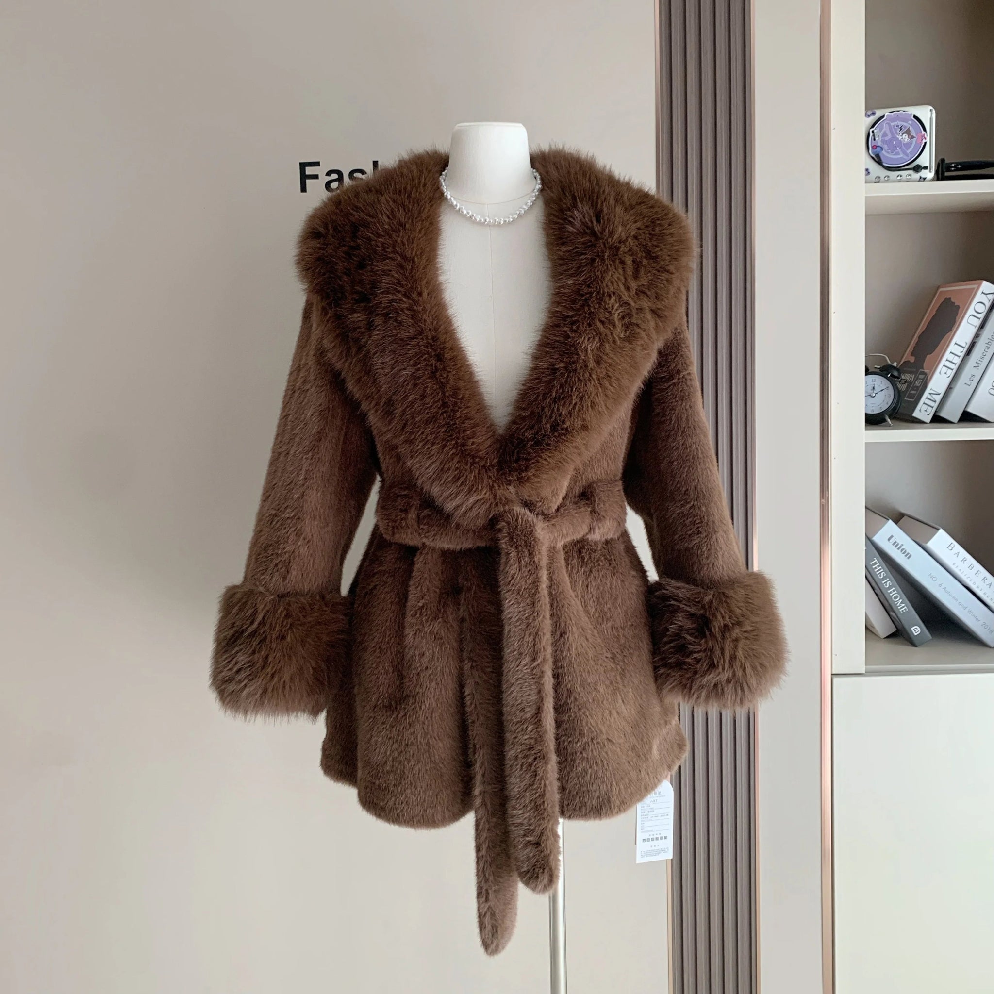 ZEYA - Carmina Faux Fur Trim Coat
