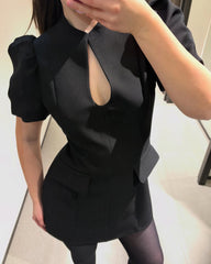 Robe courte manches ballon Esther