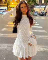Robe mini Chantal en dentelle transparente