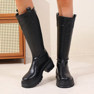 Bottes montantes Charlee en simili cuir