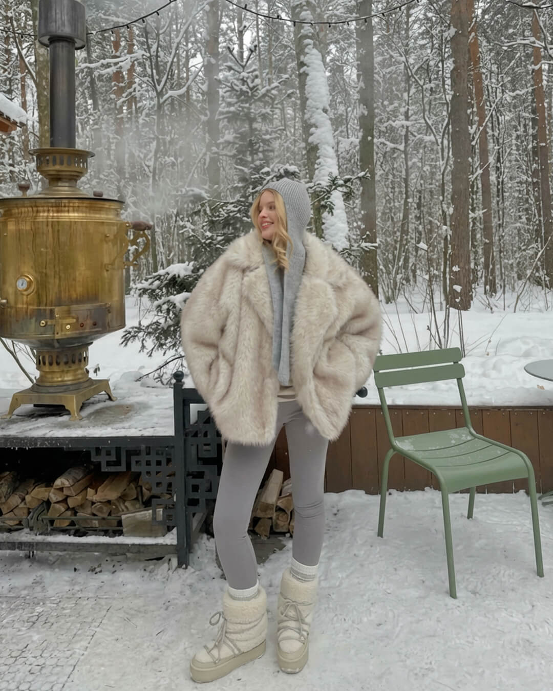 ZEYA - Christine Faux Fur Coat