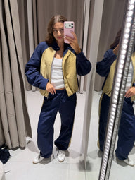 Claudia Ensemble survêtement patchwork en nylon
