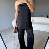 Ensemble bandeau satin Claudia