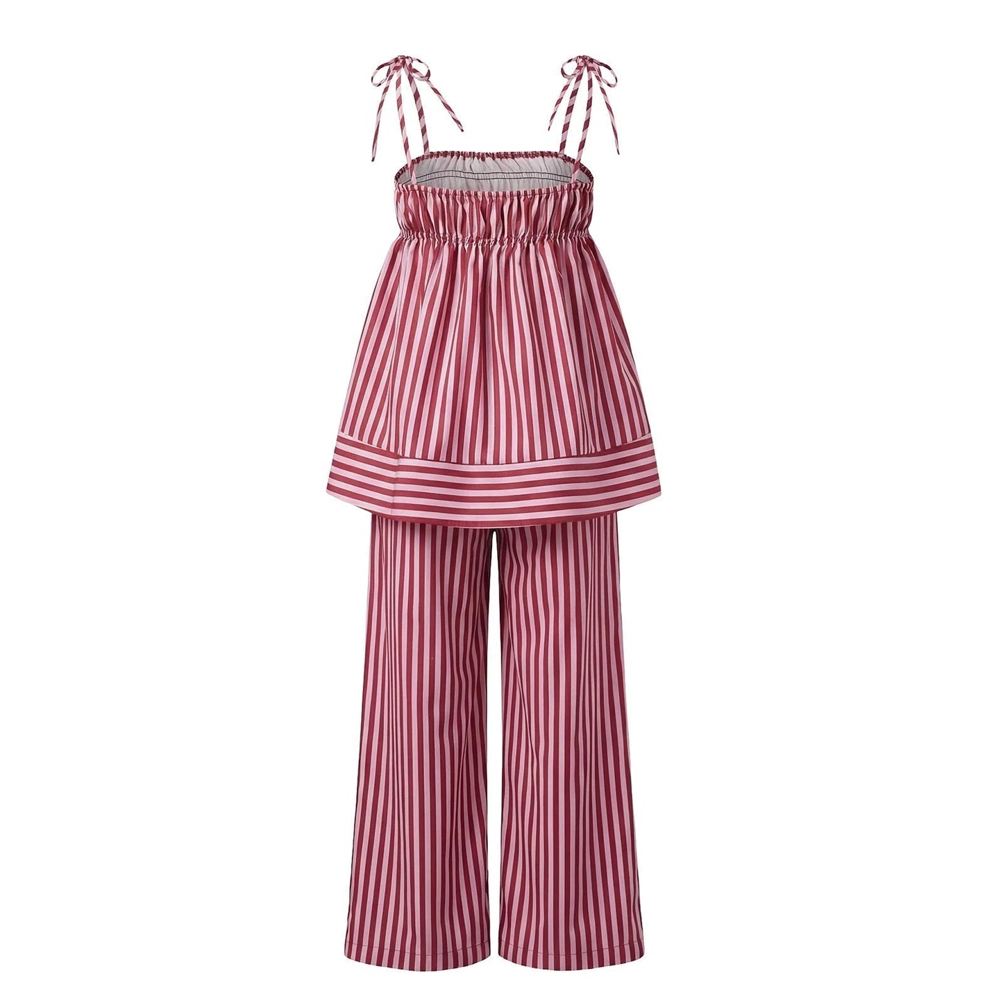 ZEYA - Claudia Striped Silk Pajama Set