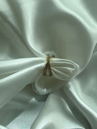 Bague en strass croisés Daisy