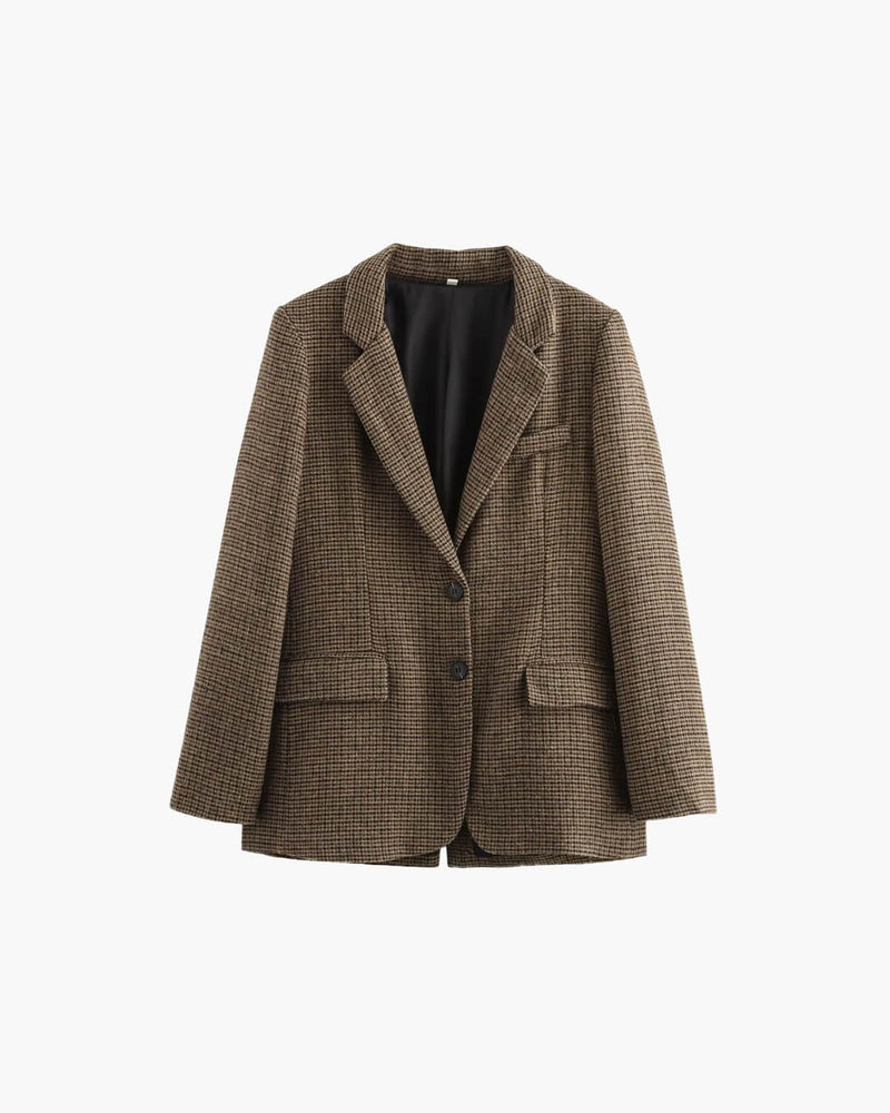 ZEYA - Delphine Houndstooth Blazer