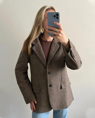 Blazer à motif pied-de-poule Delphine