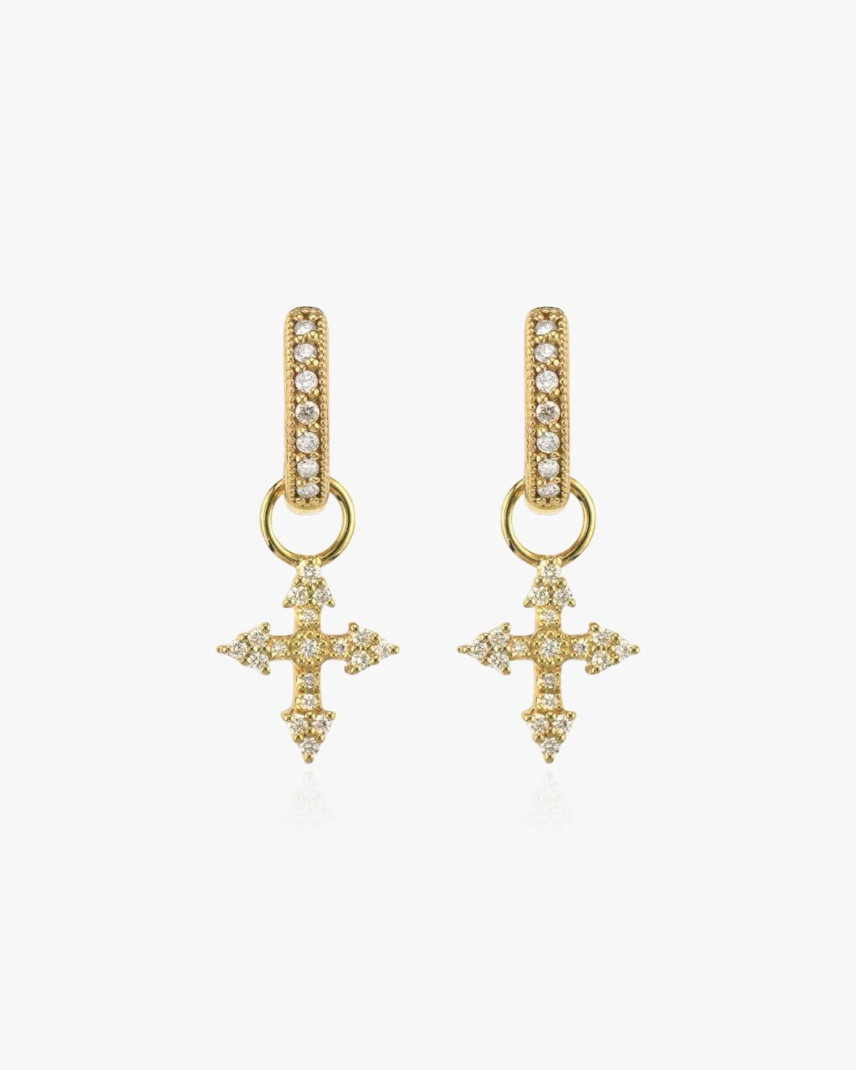 ZEYA - Divina Cross Earrings