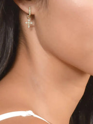Boucles d’oreilles croix Divina