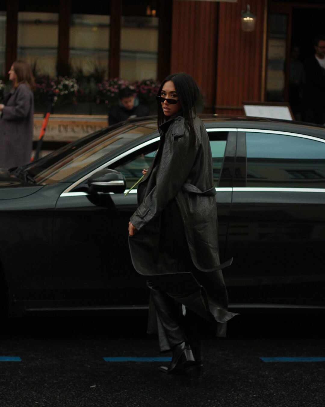 ZEYA - Dominique Long Leather Jacket