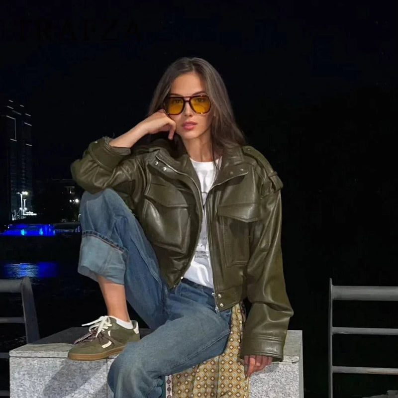ZEYA - Eleanor Faux Leather Jacket
