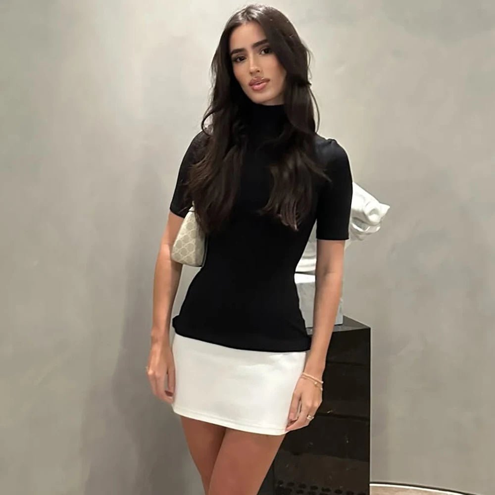 ZEYA - Elizabeth High Neck Mini Dress