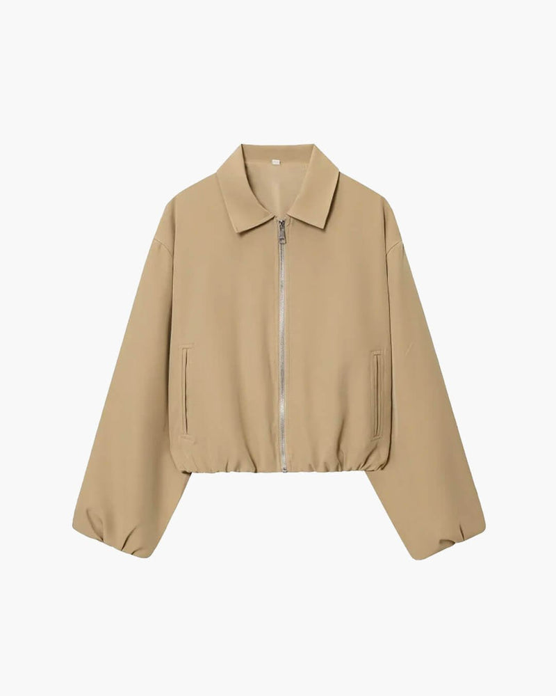 ZEYA - Ellaria Puff Sleeve Bomber Jacket