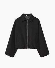 Blouson bomber Ellaria à manches bouffantes