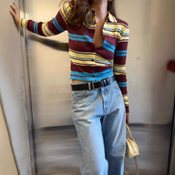 Cardigan en maille à rayures Ellie