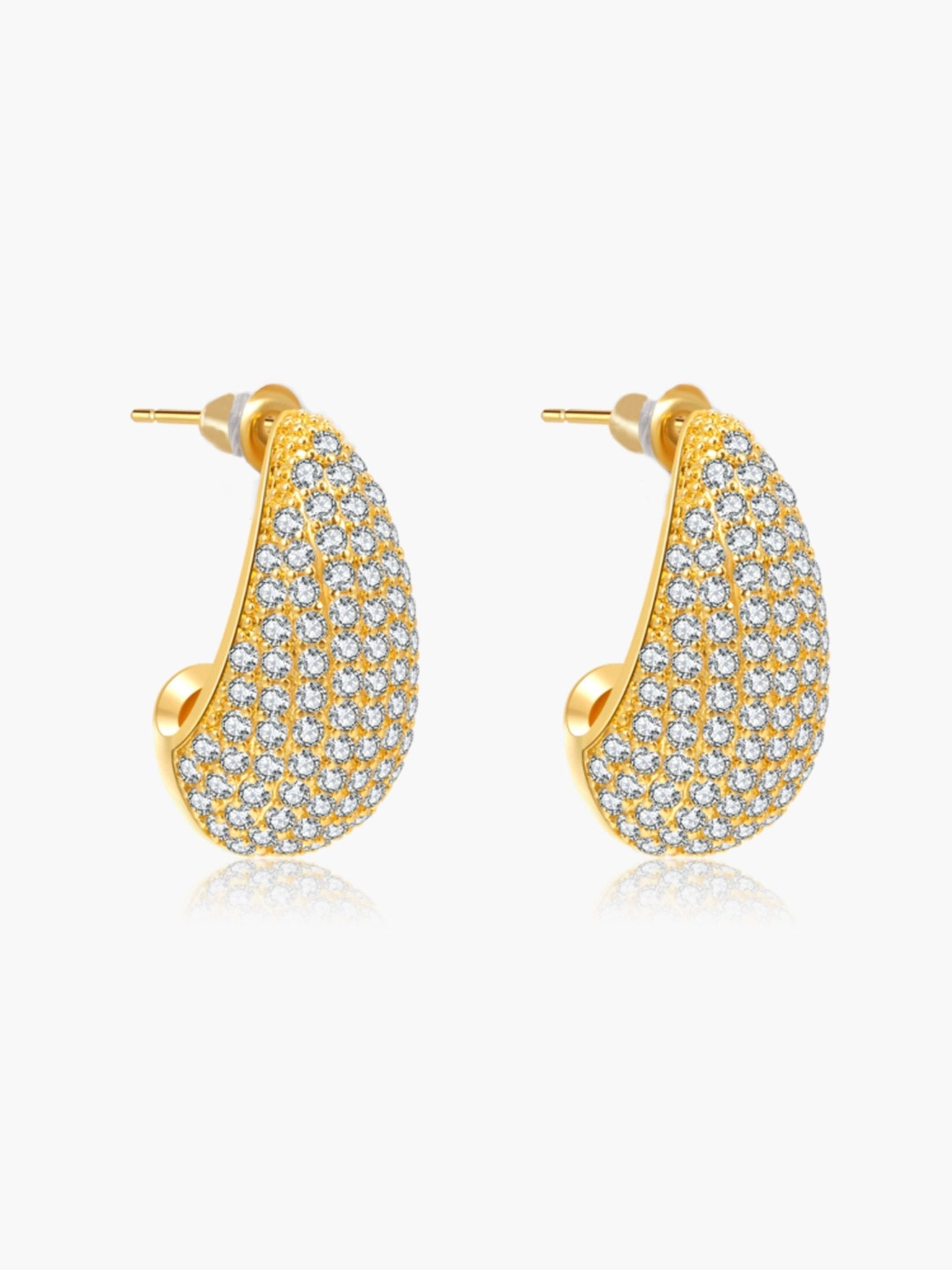 ZEYA - Eloisa Pavé Teardrop Zirconia Earrings