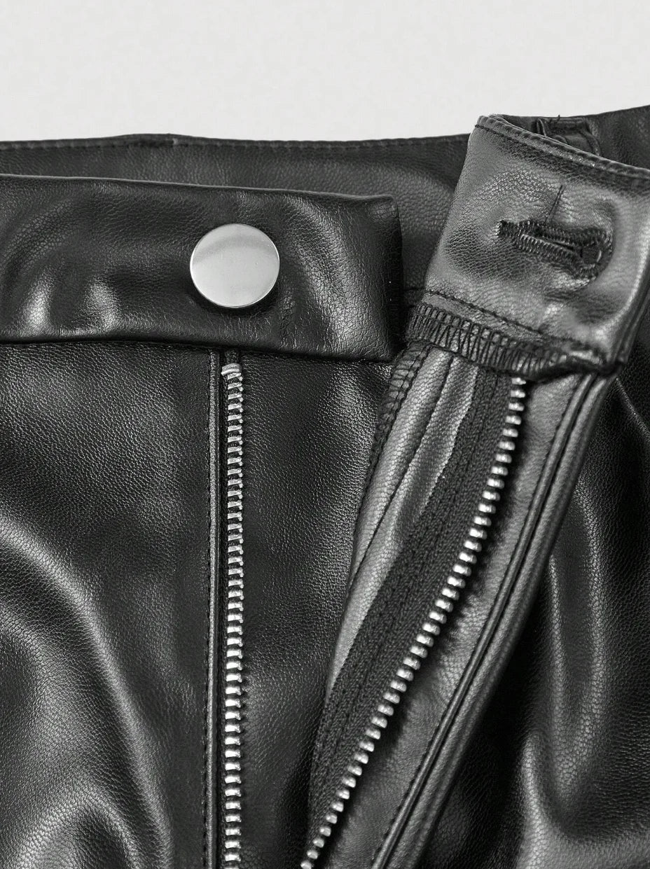 ZEYA - Eloise Faux Leather Flare Pants