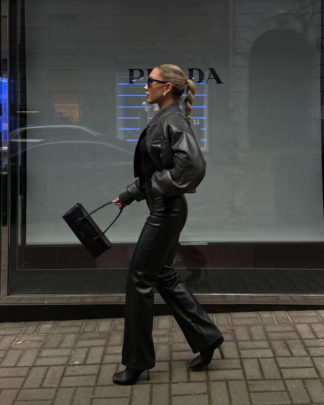 ZEYA - Eloise Faux Leather Flare Pants