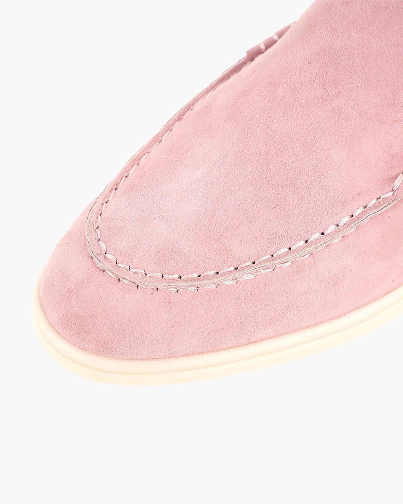 ZEYA - Elvira Suede Flat Moccasin Loafers