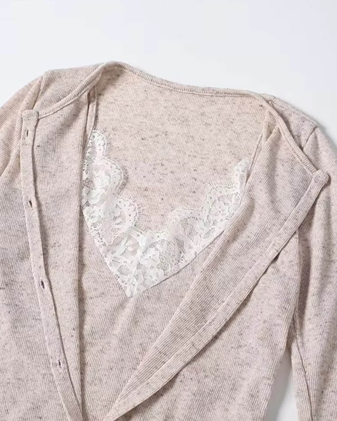 ZEYA - Ember Paneled Lace Trim Top