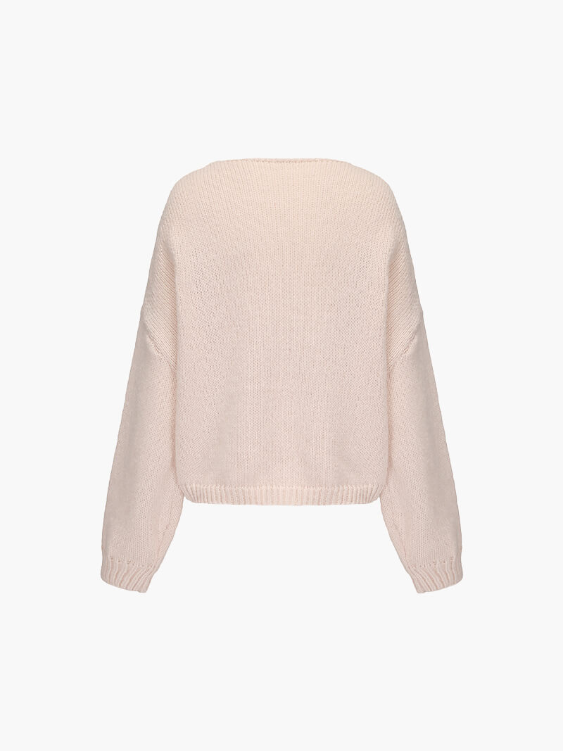 ZEYA - Emma Knit Cardigan with Bow Design