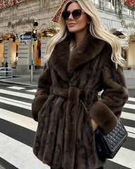 Manteau en fausse fourrure Erica