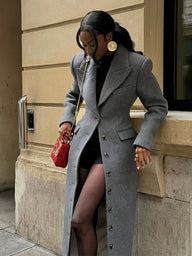 Manteau long à taille cintrée Eris
